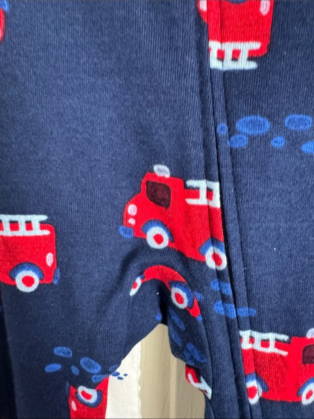 Carter's White One-Piece with Red Fire Truck Print 2 pack 6 months